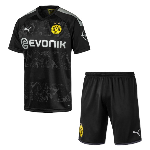 Maillot Football Borussia Dortmund Exterieur Enfant 2019-20 Negro